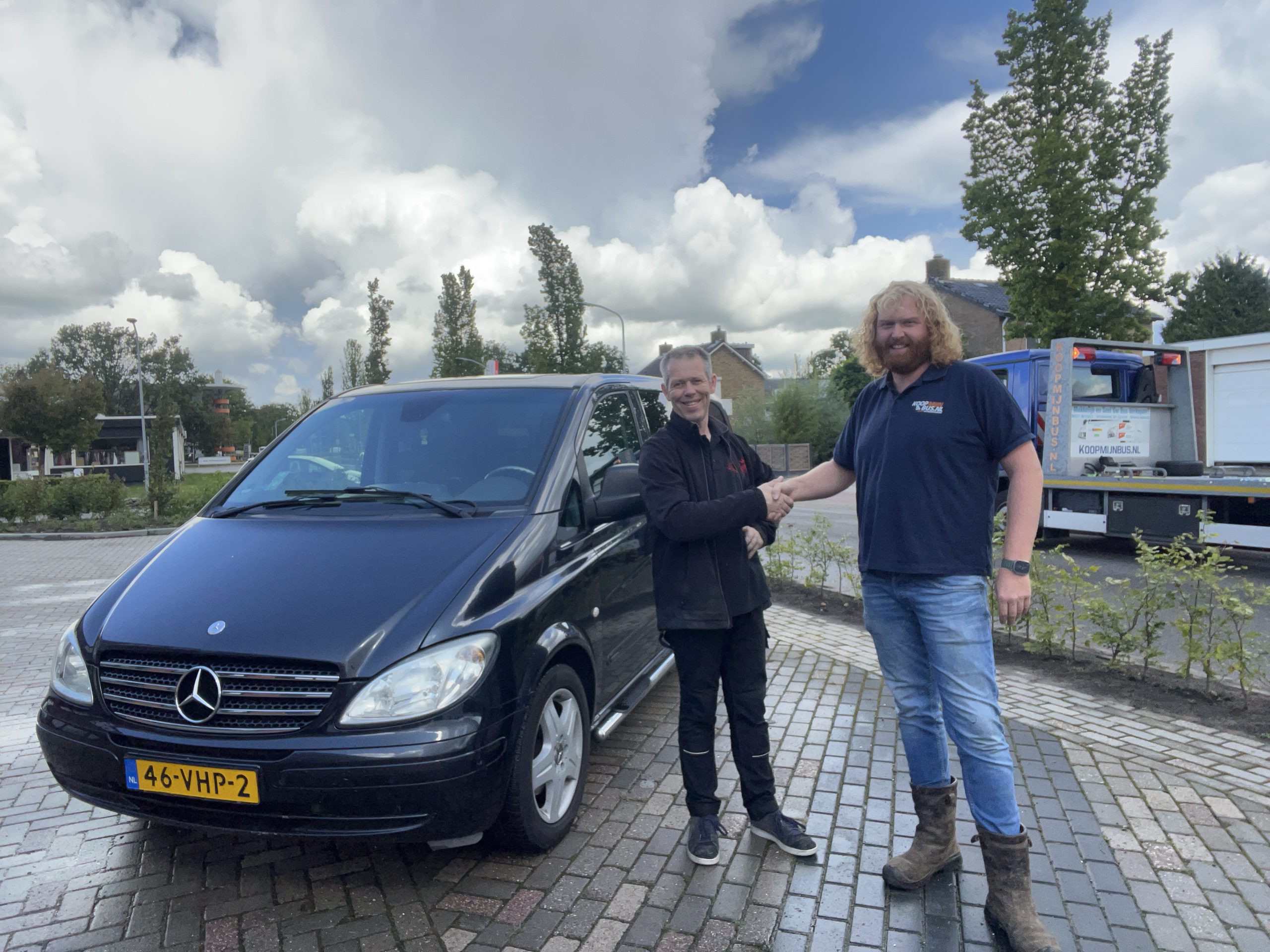 Een verkoop van een bestelwagen